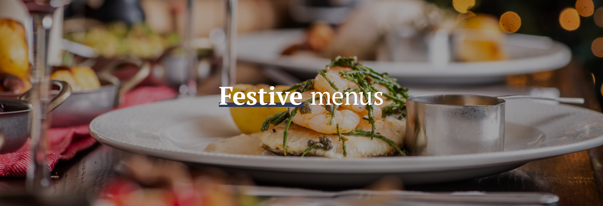 Festive Christmas Menu at The Washington 